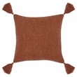 Villa by Classic Home Karo 20x20 Fabric Throw Pillow Red