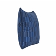 Villa by Classic Home Nantucket 22x22 Fabric Throw Pillow Blue