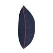 Villa by Classic Home Terranea 22x22 Fabric Throw Pillow Dark Blue/Red