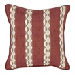 Villa by Classic Home Terranea 18x18 Fabric Throw Pillow Clay Red