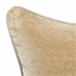Villa by Classic Home Heirloom 22in Velvet Throw Pillow Wheat