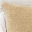 Villa by Classic Home Heirloom 22in Velvet Throw Pillow Wheat