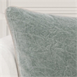 Villa by Classic Home Heirloom 22in Velvet Throw Pillow Bay Green