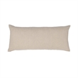 Villa by Classic Home Beryl 16x36 Linen Blend Fabric Throw Pillow Brown
