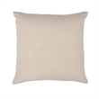Villa by Classic Home Beryl 22x22 Linen Blend Fabric Throw Pillow Brown