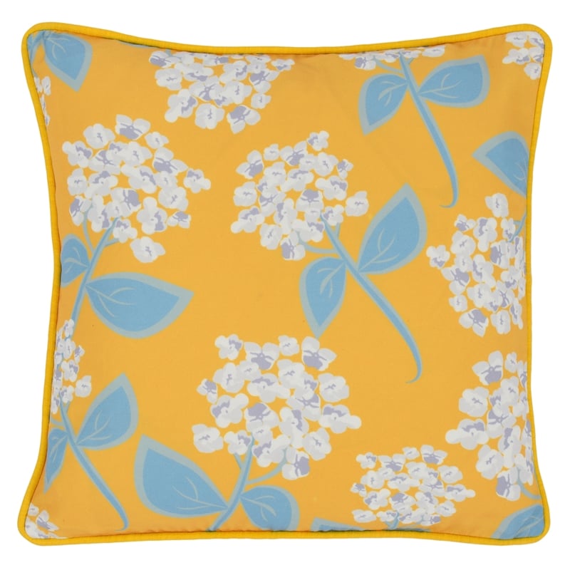 Villa by Classic Home Roswell 18x18 Fabric Throw Pillow Yellow