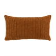 Villa by Classic Home Rindiaa Knitted 14x26 Fabric Throw Pillow Orange