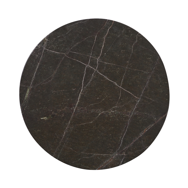 Classic Home Reilly Marble End Table in Green