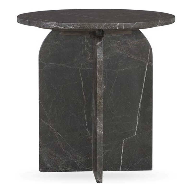 Classic Home Reilly Marble End Table in Green
