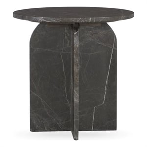 Classic Home Reilly Marble End Table in Green