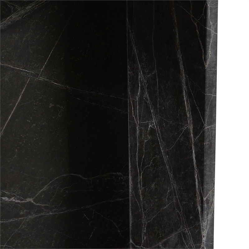 Classic Home Bexly Marble End Table in Green