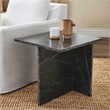 Classic Home Bexly Marble End Table in Green
