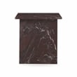 Classic Home Bexly Marble End Table in Red