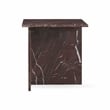 Classic Home Bexly Marble End Table in Red