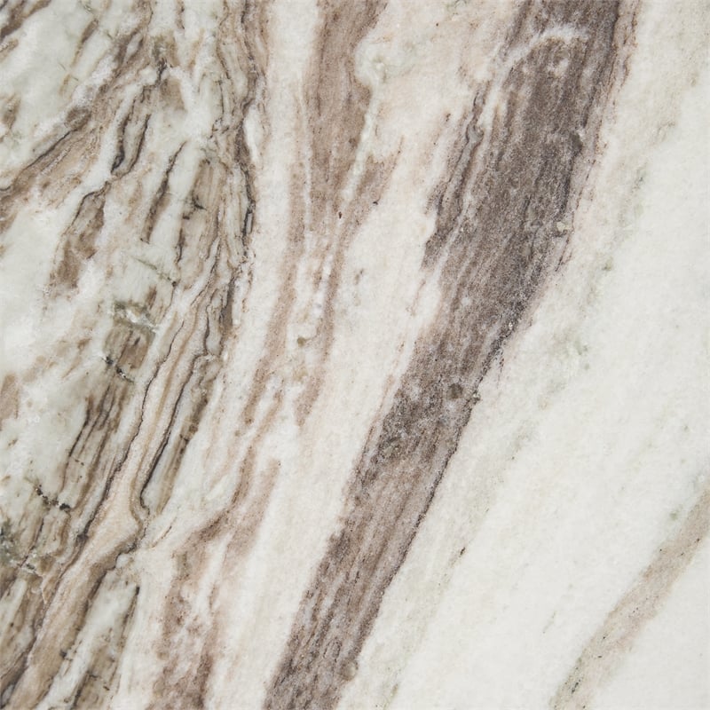 Classic Home Bexly Marble End Table in Gray