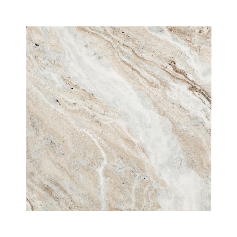 Classic Home Bexly Marble End Table in Gray