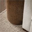 Classic Home Andra Mango Wood Leather Wrap Accent End Table in Chestnut