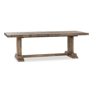 Kosas Home Reclaimed Pine Wood Dining Table in Aged Pine