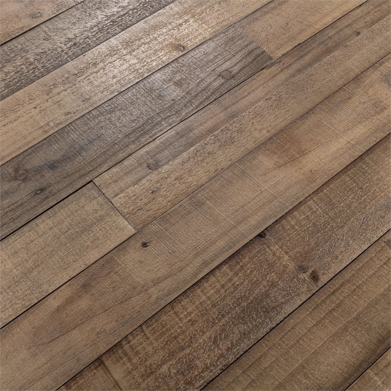 Kosas Home Reclaimed Pine Wood Extendable Dining Table in Aged Pine