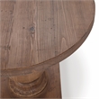 Kosas Home Biltmore Reclaimed Pine Wood Round End Table in Mission Brown