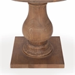 Kosas Home Biltmore Reclaimed Pine Wood Round End Table in Mission Brown