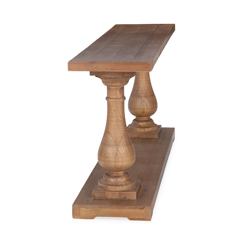 Kosas Home Biltmore Reclaimed Pine Wood Console Table in Mission Brown
