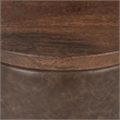Classic Home Andra Mango Wood Accent End Table in Cocoa Brown