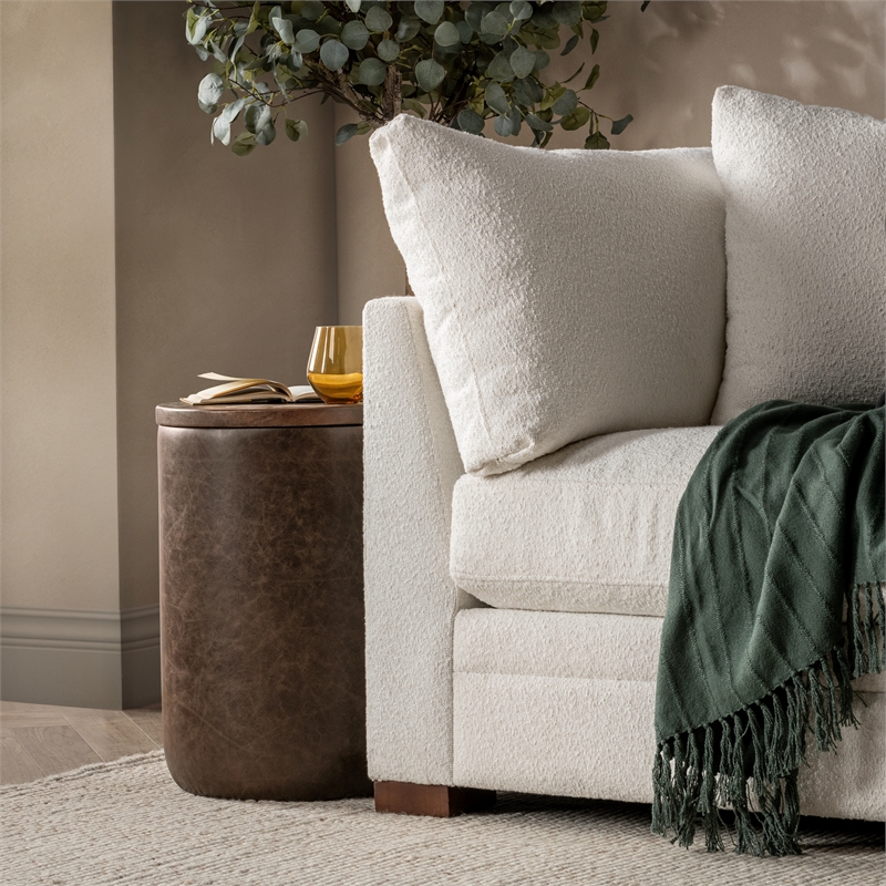 Classic Home Andra Mango Wood Accent End Table in Cocoa Brown