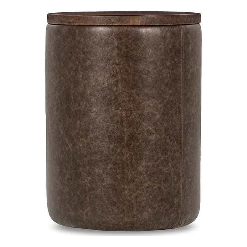 Classic Home Andra Mango Wood Accent End Table in Cocoa Brown