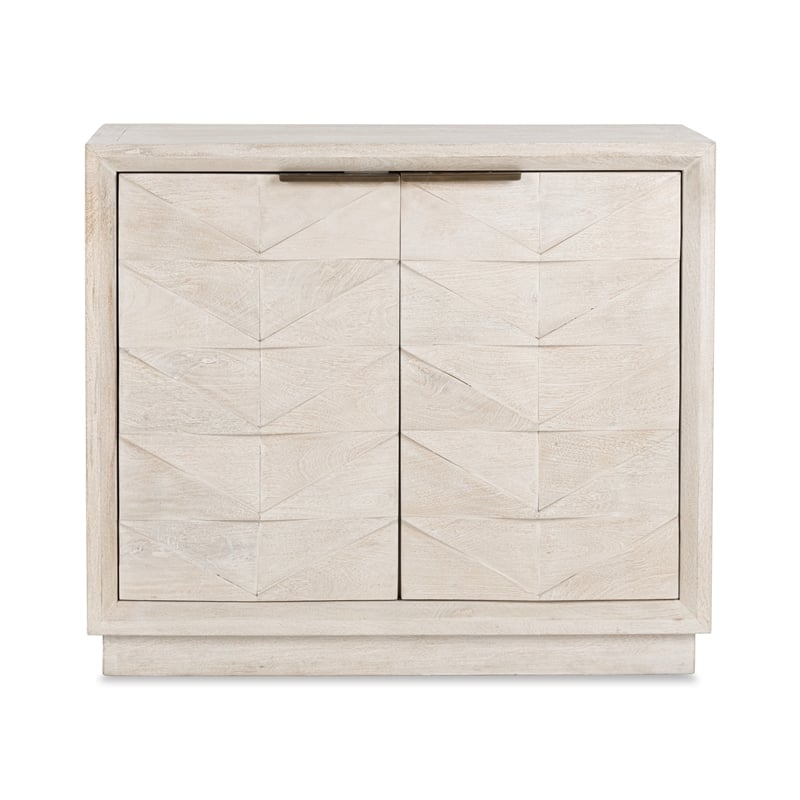 Classic Home Marvin 2-Door Mango Wood Sideboard Buffet in White Wash