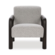 Classic Concepts Reyna Upholstered Fabric Accent Chair in Black