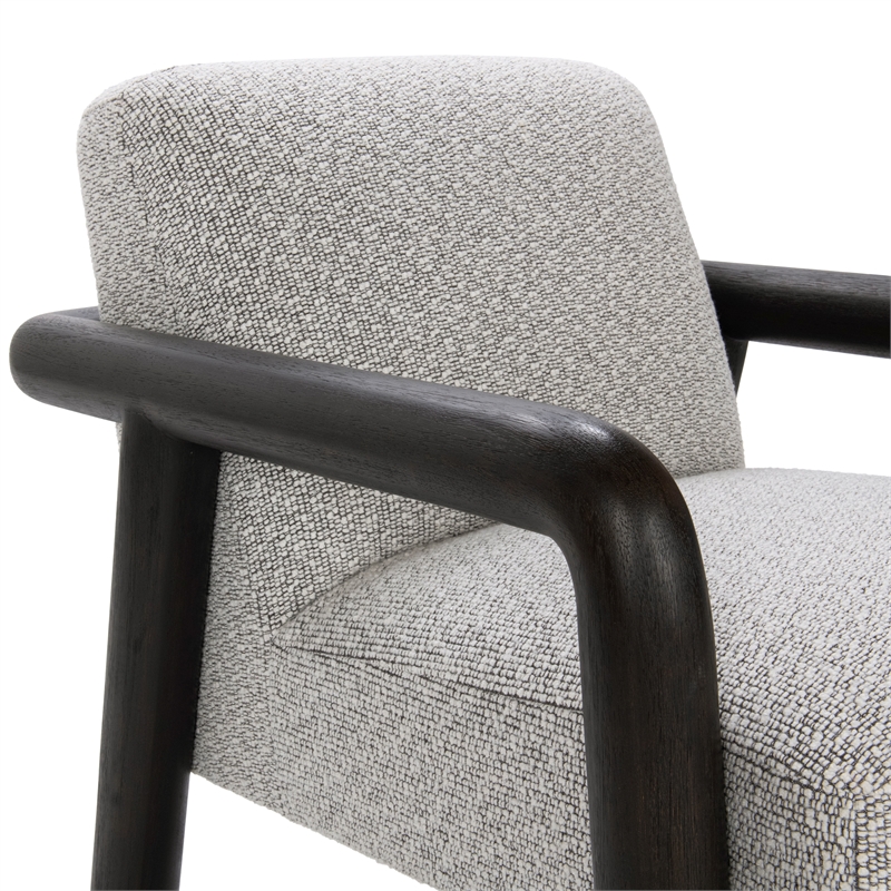 Classic Concepts Reyna Upholstered Fabric Accent Chair in Black