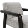 Classic Concepts Reyna Upholstered Fabric Accent Chair in Black