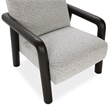 Classic Concepts Reyna Upholstered Fabric Accent Chair in Black