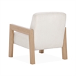 Classic Concepts Aliza Upholstered Fabric Accent Chair in Ivory