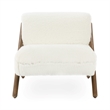 Classic Concepts Georgia Upholstered Accent Chair in Vanilla