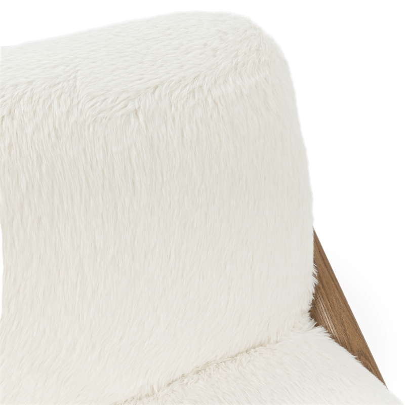 Classic Concepts Georgia Upholstered Accent Chair in Vanilla