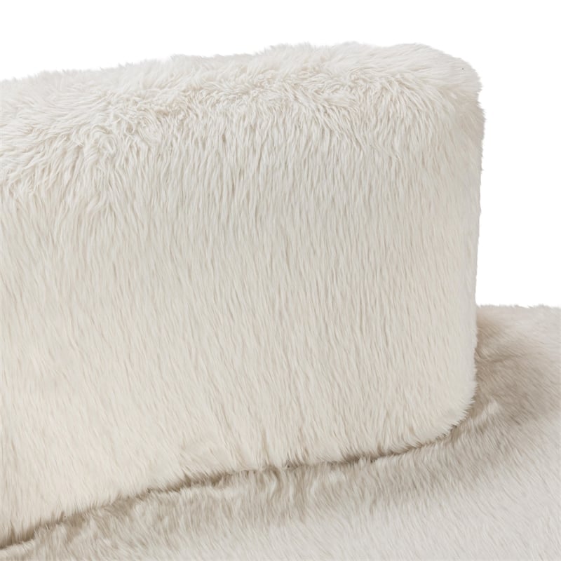 Classic Concepts Octavia Upholstered Fabric Sectional in Vanilla