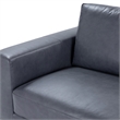 Classic Concepts Donovan Top Grain Leather Sofa in Blue