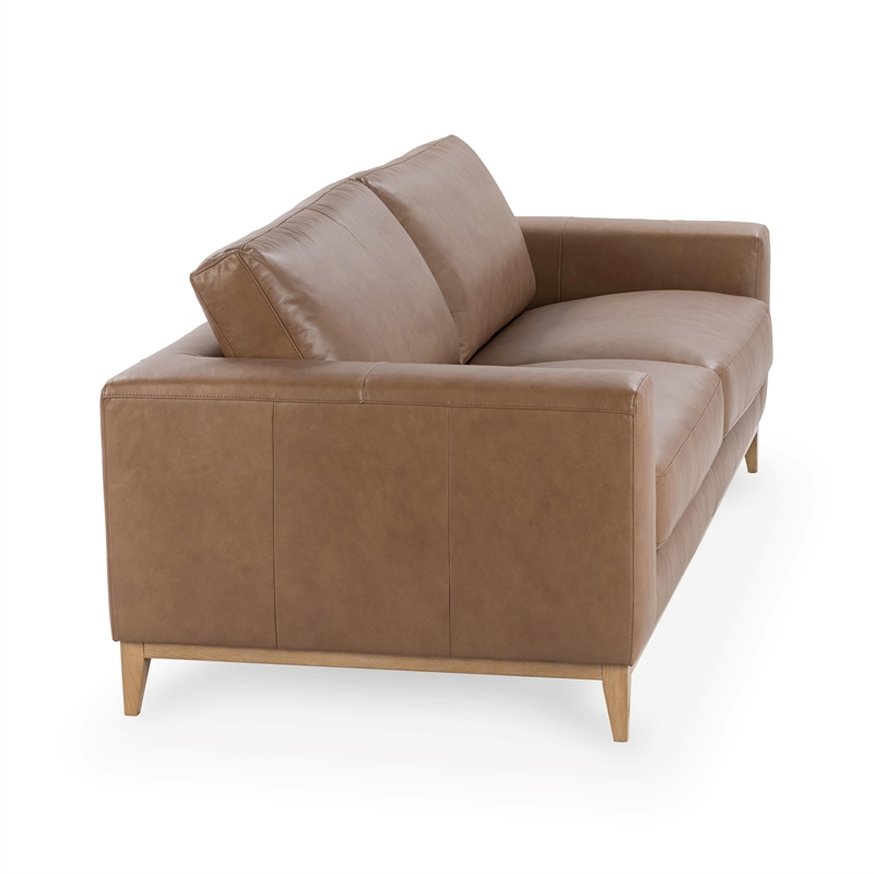 Classic Concepts Donovan Top Grain Leather Sofa in Tan