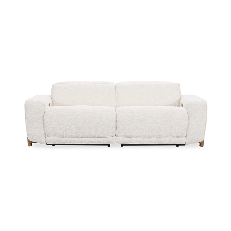 Classic Concepts Darrow Zero Gravity Power Recliner Upholstered Sofa in Ivory