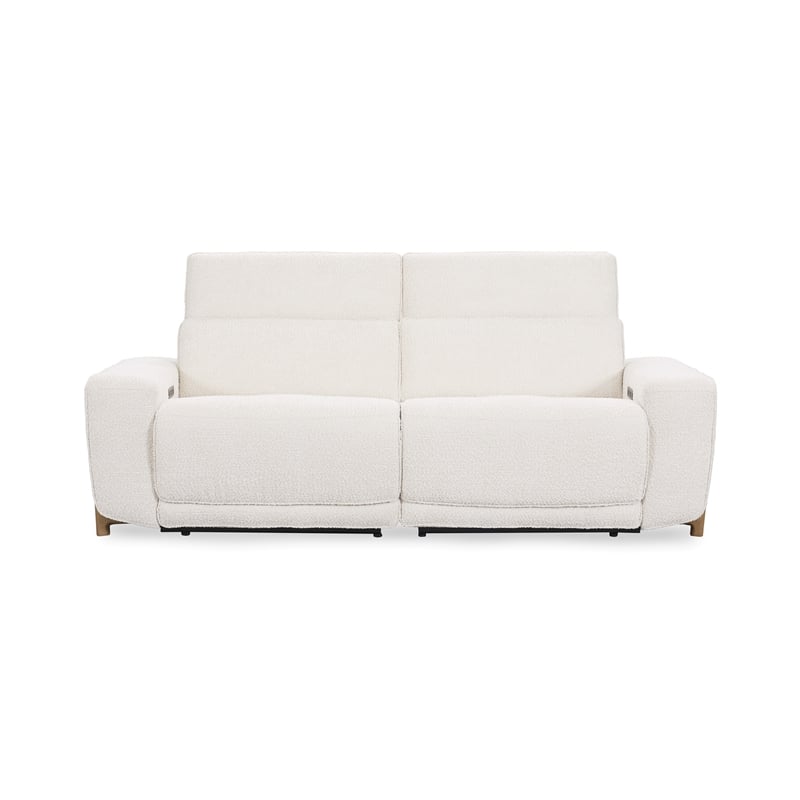 Classic Concepts Darrow Zero Gravity Power Recliner Upholstered Sofa in Ivory