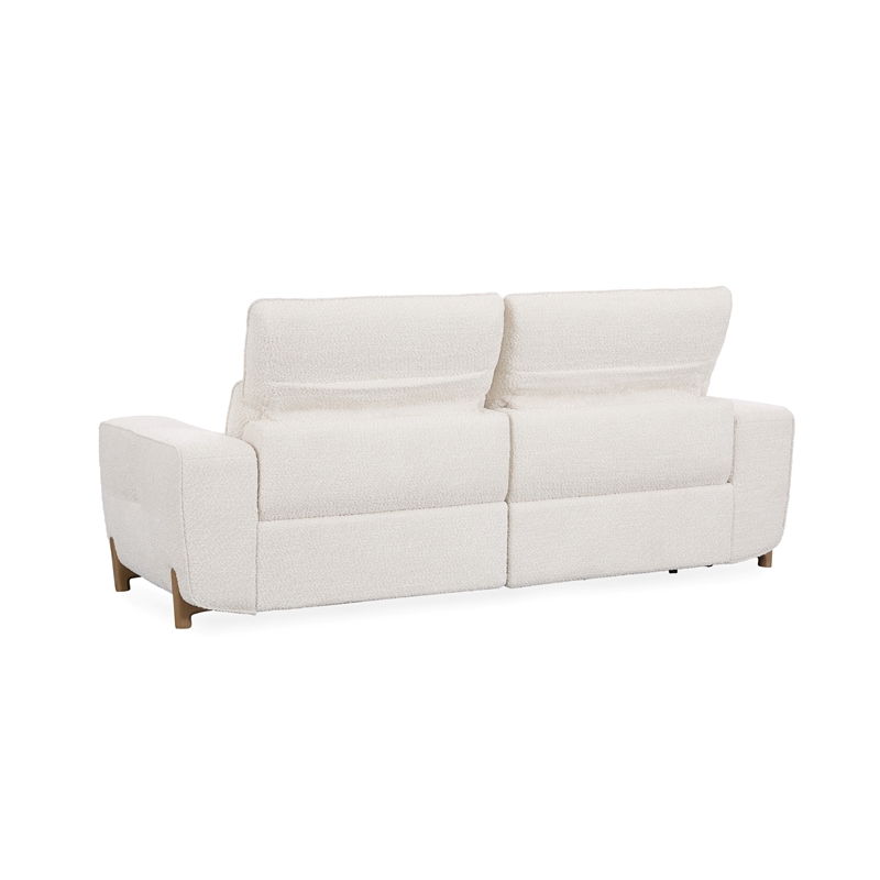 Classic Concepts Darrow Zero Gravity Power Recliner Upholstered Sofa in Ivory