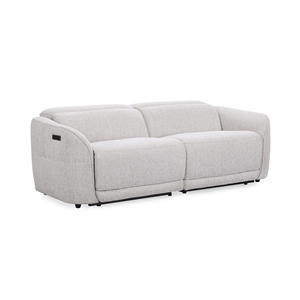 Classic Concepts Kadon Zero Gravity Power Recliner Upholstered Sofa in Gray