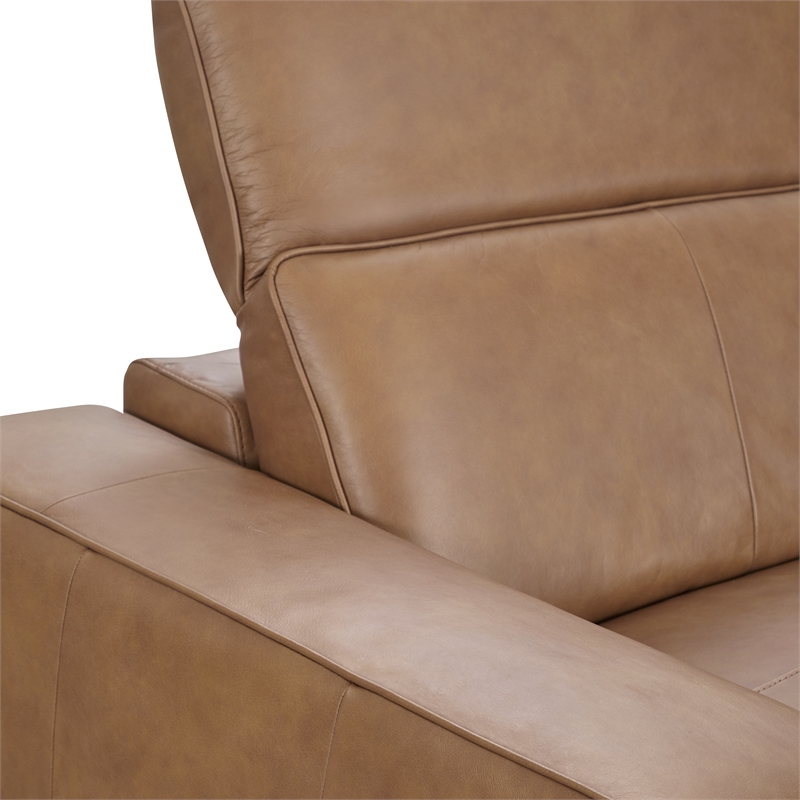 Classic Concepts Kadon Zero Gravity Power Recliner Upholstered Sofa in Tan