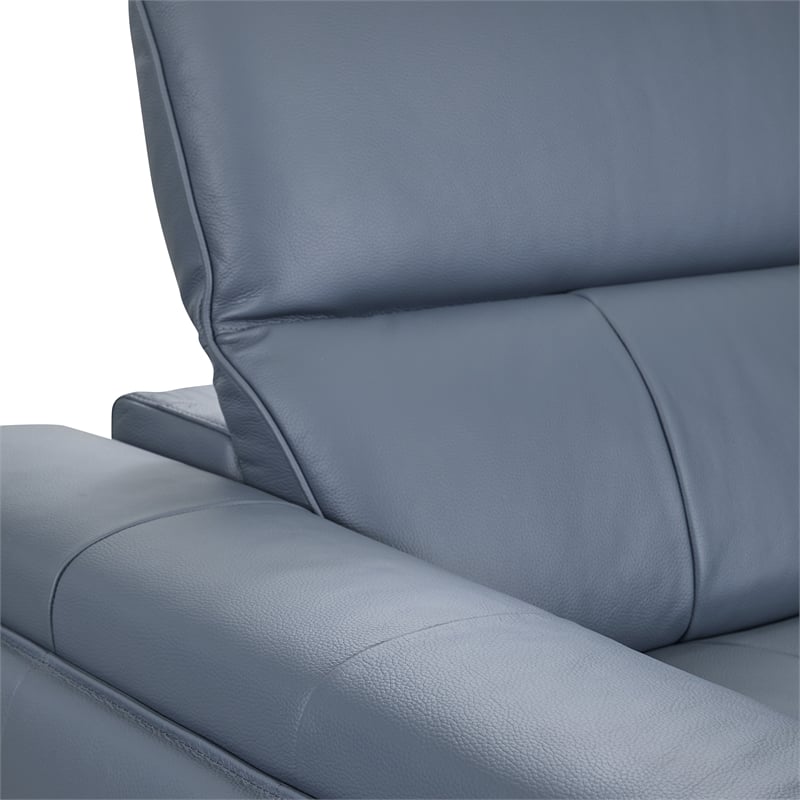 Classic Concepts Alea Zero Gravity Power Recliner Leather Sofa in Blue