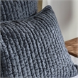 Classic Concepts Dimitry 3-Piece Velvet Fabric Queen Quilt Set in Morning Fog