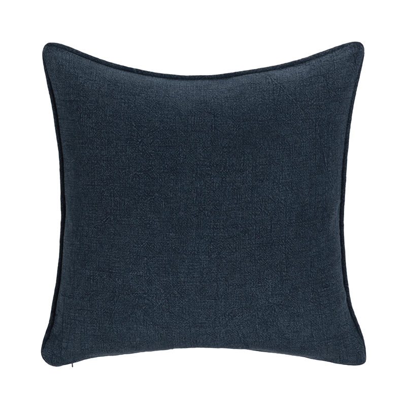 Classic Concepts Bedford Linen Fabric Throw Pillow in Blue