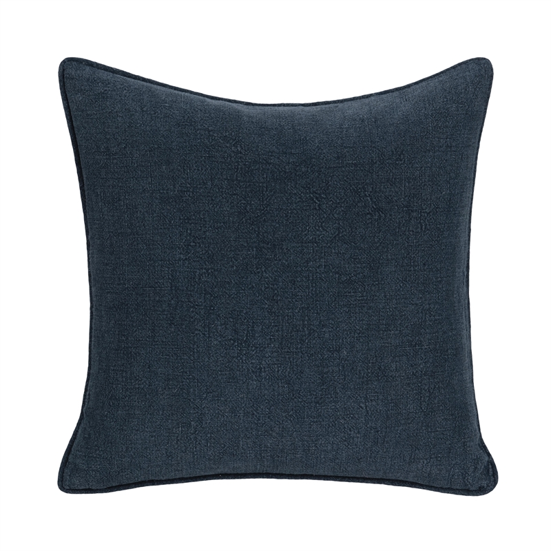Classic Concepts Bedford Linen Fabric Throw Pillow in Blue