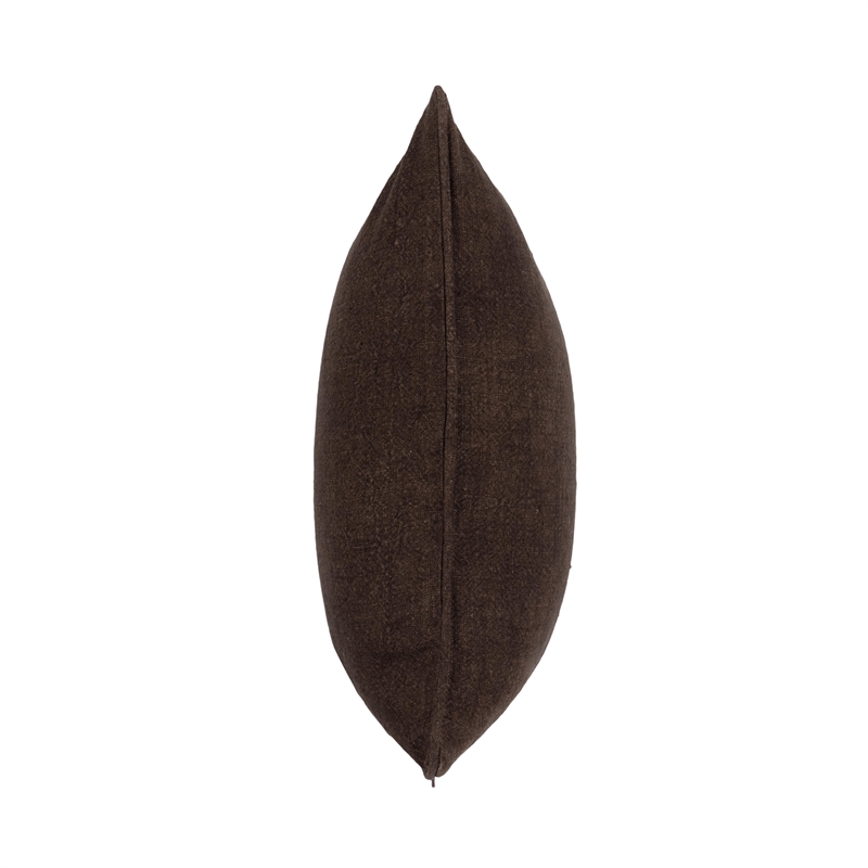 Classic Concepts Bedford Linen Fabric Throw Pillow in Brown